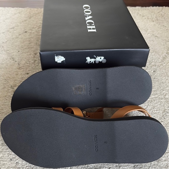 Coach Tan Leather Sandals - Picture 4 of 4